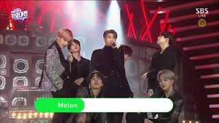 16 181225  BTS NO MORE DREAM  BOY IN LUV SBS GAYO DAEJUN 2018 [upl. by Lenzi]