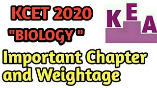 Kcet 2020  Kcet preparation 2020  Kcet biology [upl. by Alfie976]