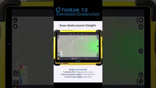 FieldLink 70 Scan Elevation Instrument Height Short Trimble laserscanning concrete [upl. by Issie]