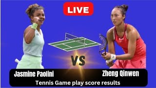 Risultato del punteggio del gioco di tennis in diretta Jasmine Paolini vs Zheng Qinwen  2024 [upl. by Ettebab]