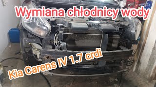 Wymiana chłodnicy wody 17 CRDI Kia Carens IV [upl. by Duwalt519]