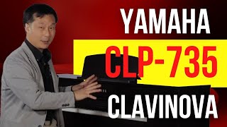 Yamaha CLP735 Clavinova  Cunningham Piano  KOP NJ DE [upl. by Joya]