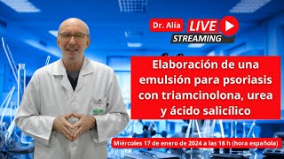 Elaboración de una emulsión para psoriasis con triamcinolona urea y ácido salicílico [upl. by Yacano681]