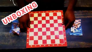 Unboxing a wooden Chess board From Flipkart [upl. by Sorensen672]