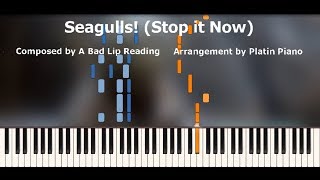 A Bad Lip Reading  Seagulls Stop it now  Piano Tutorial [upl. by Cailean]