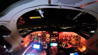 Piper Aerostar 601P Night Takeoff 3900 ft rwy [upl. by Thea87]