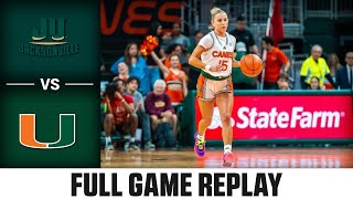 Jacksonville vs Miami Full Game Replay  202425 ACC Women’s Basketball [upl. by Sklar]