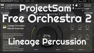 The Free Orchestra 2  ProjectSam Lineage Percussion No Talking [upl. by Sadnalor]