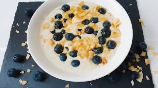 BLUEBERRY SMOOTH PORRIDGE OATS Bouillie davoine [upl. by Chelton]