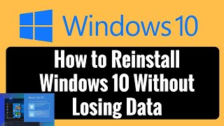 REINSTALL Windows 10 WITHOUT LOSING DATA IN EASY STEPSI Reinstall windows 10 without os files [upl. by Ettezyl919]