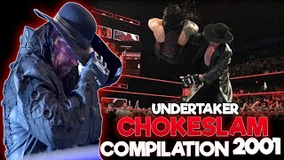 Wwe Undertaker Chokeslam Compilation 2001 [upl. by Woolcott]