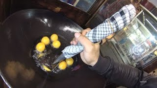 Jakarta Street Food 1063 Bandung Hollow Sweet Potato Ball Bola Ubi Kopong 5939 [upl. by Denton]