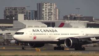 Air Canada 777233LR CFIUJ  Arrival at Sydney [upl. by Lynnette952]