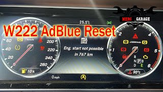 AdBlue Reset  W222 [upl. by Artim]