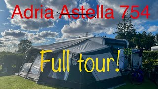 Adria Astella 754 2023model Full tour Hals Strand Camping Denmark [upl. by Giannini]