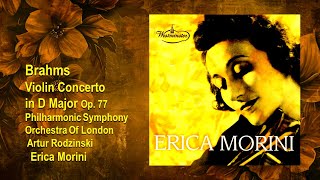 BRAHMS  Violin Concertoin Op 77  Erica Morini London Philharmonic Artur Rodzinski [upl. by Zeugirdor]