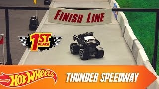 Custom Motors Cup Race 1 Thunder Speedway  HotWheels [upl. by Nesmat886]