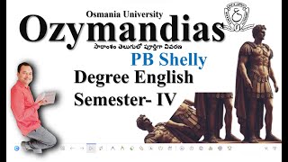 Ozymadias by PB Shelly Summary in telugu ozymandiassummaryintelugu ozymandiaseducare [upl. by Noisla]