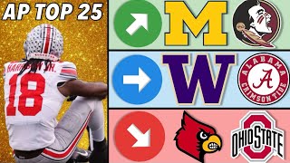 AP Top 25 College Football Rankings Just Dropped l Find out my instant reaction to the rankings [upl. by Fidelity]