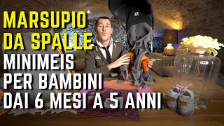 Recensione MINIMEIS MARSUPIO DA SPALLE per bambini dai 6 mesi a 5 anni ZAINO PORTA BAMBINO [upl. by Naldo794]