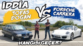 Doğan Kabak  İddia  Tofaş Doğan vs Porsche Carrera 4S  Burak Ertem ile Yarıştık [upl. by Niccolo258]