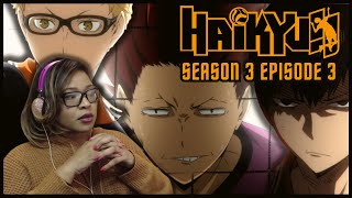 RED HAIR IS A PROBLEM HAIKYU SEASON 3 EPISODE 3  FIRST TIME WATCHING [upl. by Ramad]