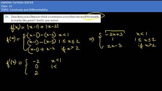 Class 12 Maths Chapter 5 Misc Exercise Question 20 Continuity and Differentiability [upl. by Seko]