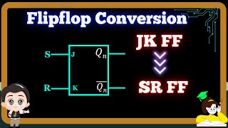 JK Flip Flop to SR Flip Flop Conversion  Digital Electronics [upl. by Armallas]