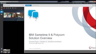 IBM Sametime 9 amp Polycom Demonstration [upl. by Enala]