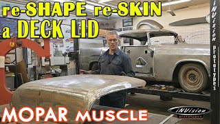 ReSkinning a Modified Trunk Lid  FINAL Part  1956 Chrysler Windsor Muscle Car [upl. by Alves]