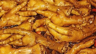 CHICKEN FEET ADOBO RECIPE [upl. by Marlen]