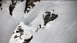 Freeride World Qualifier Nendaz Freeride with Mickael Bimboes in competition 4 vallées podium [upl. by Goerke]