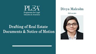 Drafting of Real Estate Documents amp Notice of Motion by Divya Malcolm [upl. by Iadrahs]