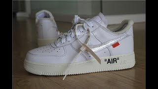 OffWhite x Nike Air Force 1 Low quotComplexConquot Unboxing Review [upl. by Kcirdderf]