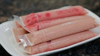 How to make Strawberry ice candy at home [upl. by Ratcliffe]