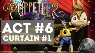 Puppeteer  Gameplay Story Walkthrough Part 16  Act 6  Curtain 1 HD Times aTicking [upl. by Wie]