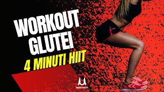 Allenamento 4 minuti per i Glutei in casa [upl. by Feetal432]