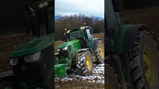 Náročná orba s traktorom John Deere 6250 R farming johndeere agriculture tractor [upl. by Rehc]