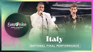 Mahmood amp BLANCO  Brividi  Italy 🇮🇹  National Final Performance  Eurovision 2022 [upl. by Abell]