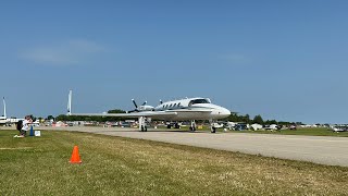 Burt Rutan’s Beechcraft Starship startup and taxi out at EAA Airventure Oshkosh 2024 [upl. by Noret]