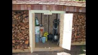 Firewood storage shed [upl. by Enrobialc662]