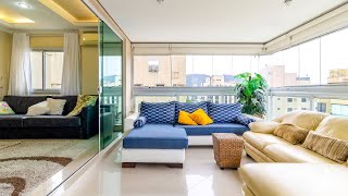 Apartamento com terraço gourmet e 3 dormitórios Enseada  Guarujá [upl. by Anaoj]