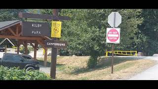 KILBY PARK CAMPGROUND AND AMAZING MOUNTAINS CANADA [upl. by Clementi40]