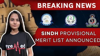 Sindh 2023 universities ki Provisional Merit List jari What to do next  PreMedPK [upl. by Einapets]