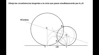 13DIBUJO TÉCNICO TANGENCIAS CON EJE RADICAL 7 [upl. by Olympe931]