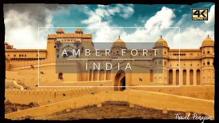 Jaipurs AMBER FORT ● India 【4K】 Cinematic Drone 2020 [upl. by Ybor]