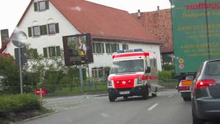 RTW 3831 DRK Bodenseekreis RW Markdorf [upl. by Atiluap529]