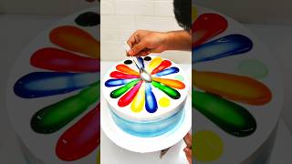 4kg Blueberry Cake Design Rainbow Colour New cake youtube shorts art food shortsfeed cakeart [upl. by Lavery643]