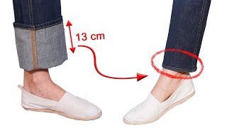 How to hem jeans in 5 minutes while keeping the original hem [upl. by Dhu322]