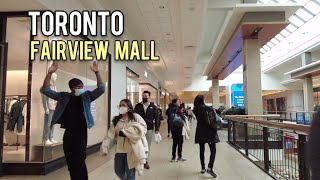 Fairview Mall Walking Tour Shopping Centre Mall Toronto Canada April 2022 [upl. by Emile]